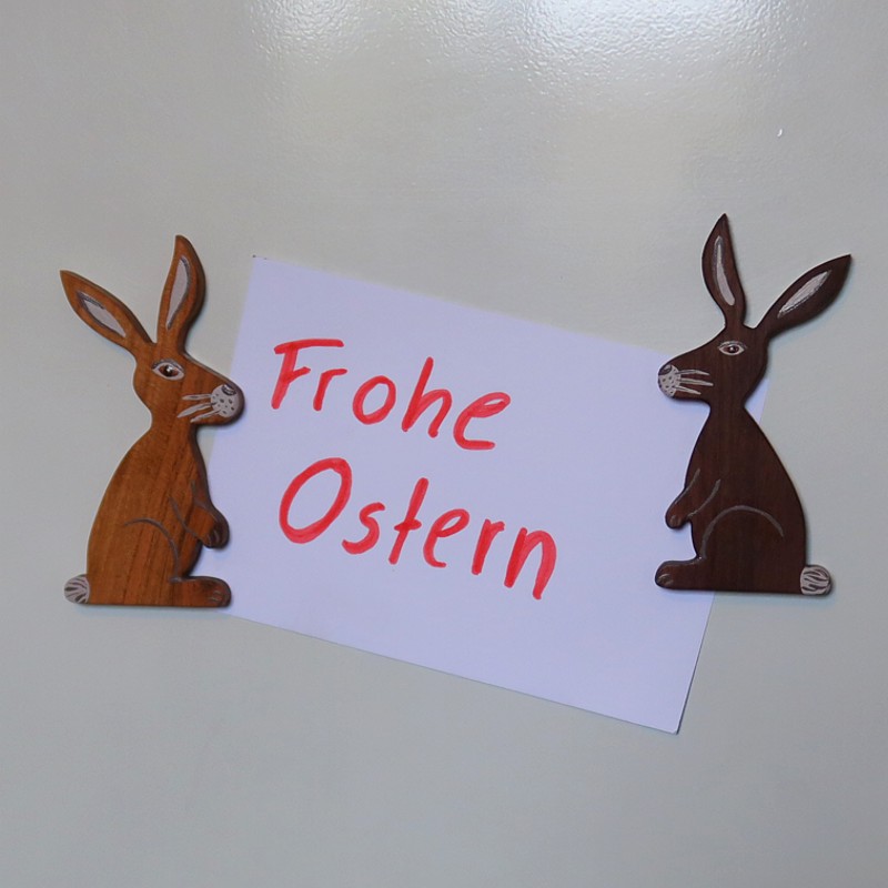 Magnet-Hase, aus Holz