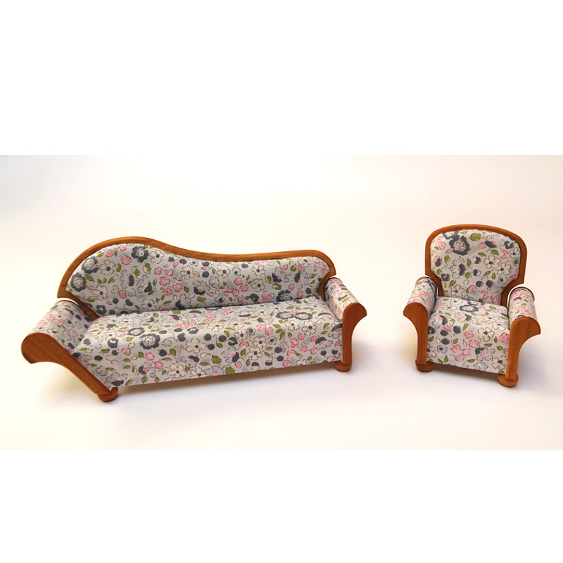 Sofa, Puppenhausmöbel im Maßstab 1zu12