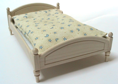 Bett, Puppenstubenmöbel 1zu12
