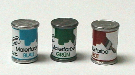 Dose Malerfarbe, Puppenstubenminiatur 1zu12