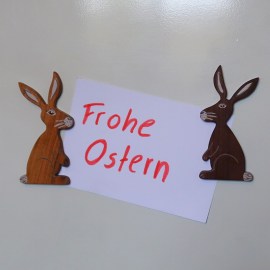 Magnet-Hase, aus Holz