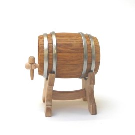 Bierfass, aus Dauben, Puppenstubenminiatur in 1zu12