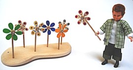 Windrad, funktionstüchtig, Puppenstubenminiatur in 1zu12