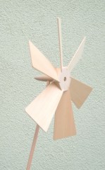 Windrad, 28 cm, natur, Seitenansicht