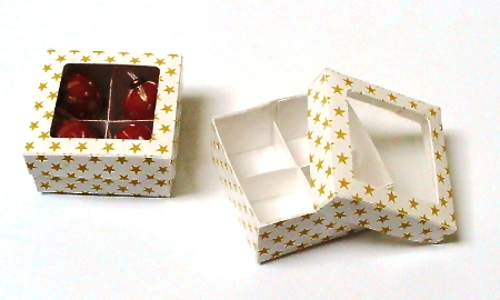 Schachtel für Weihnachtsbaumkugeln, Puppenstubenminiatur in 1zu12