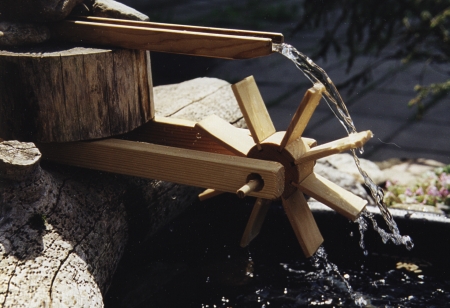 Wasserrad, Raddurchmesser 19 cm